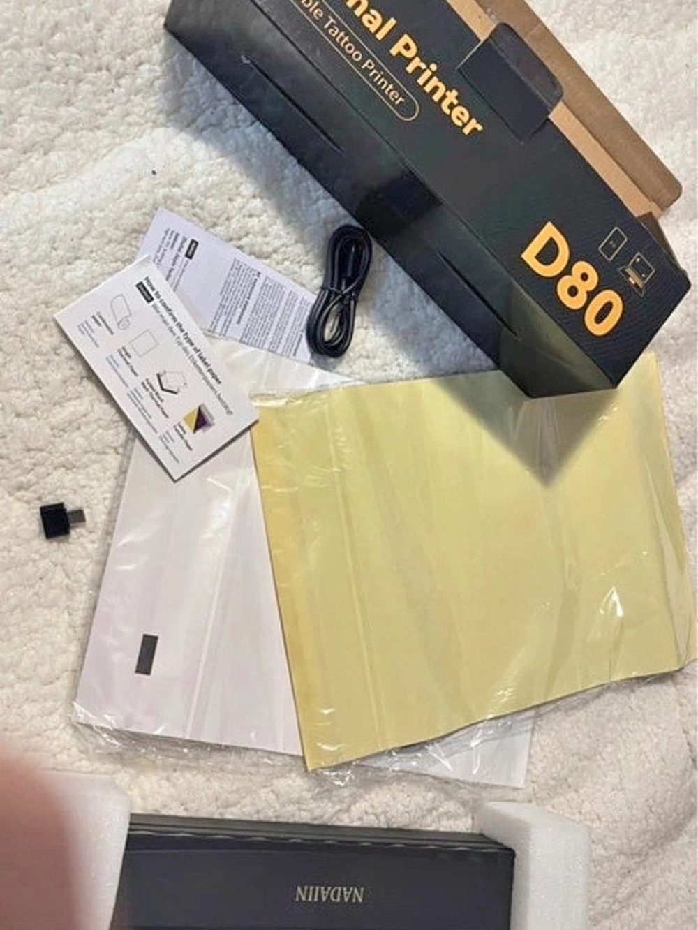 NAD D 80 Thermal Printer Thermal Printer Black & Yellow Like New